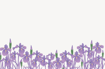 Purple flower border background, Spring | Free Vector - rawpixel