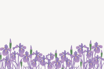 Purple flower border background, Spring | Free PSD - rawpixel
