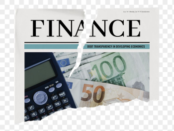 Finance newspaper png sticker, economy | Free PNG - rawpixel