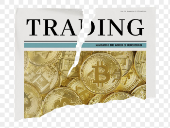 Trading newspaper png sticker, cryptocurrency | Free PNG - rawpixel