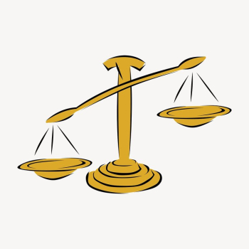 Scales of justice clipart, object | Free Photo - rawpixel