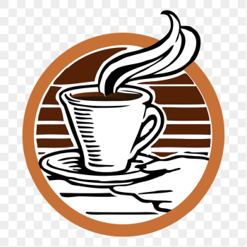 Coffee shop png logo sticker, | Free PNG - rawpixel