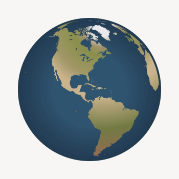 Globe clipart, environment illustration. Free | Free Photo - rawpixel
