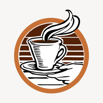 Coffee shop logo clipart, beverage | Free Vector - rawpixel