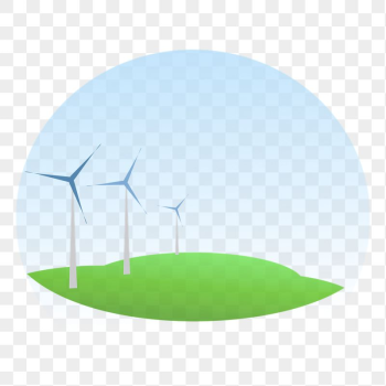 Wind farm png sticker, environment | Free PNG - rawpixel
