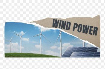 Wind power png sticker, ripped | Free PNG - rawpixel