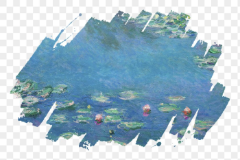 Water Lilies png, brush stroke | Free PNG - rawpixel