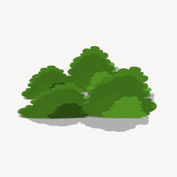 Trees bush sticker, botanical illustration | Free PSD - rawpixel