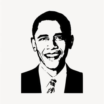 Barack Obama drawing, US president | Free Vector - rawpixel