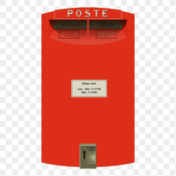 Red post png box sticker, | Free PNG - rawpixel