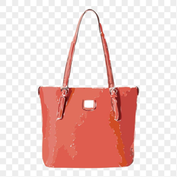 Pink leather png tote sticker, | Free PNG - rawpixel