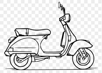 Scooter motorcycle png sticker, vehicle | Free PNG - rawpixel