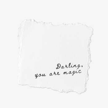 Paper note with cute quote, | Free PSD - rawpixel