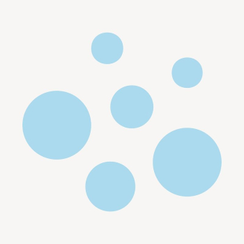 Blue dots sticker, geometric shape | Free PSD - rawpixel