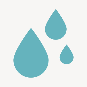 Blue water drop sticker, flat | Free PSD - rawpixel