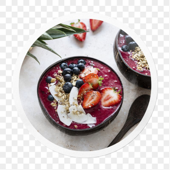 Acai bowl png sticker, healthy | Free PNG - rawpixel