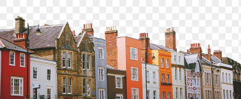 Rowhouse border png, urban architecture, | Free PNG - rawpixel