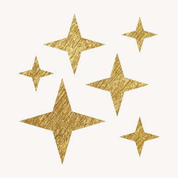 Gold sparkle clipart, metallic effect | Free Vector - rawpixel