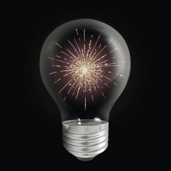 Fireworks sticker, light bulb celebration | Free PSD - rawpixel