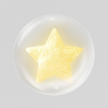 Glowing star icon sticker, bubble | Free Icons - rawpixel