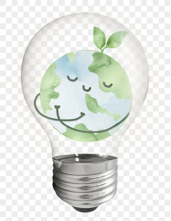 Environmental globe png bulb sticker, | Free PNG - rawpixel