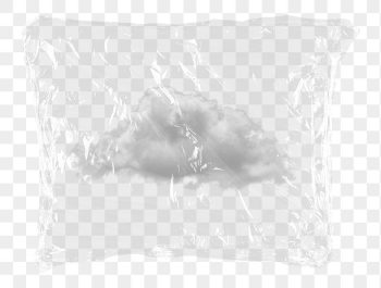 Cloud png plastic bag sticker, | Free PNG - rawpixel