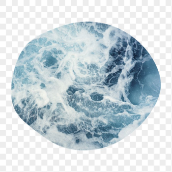 Ocean wave png badge sticker, | Free PNG - rawpixel