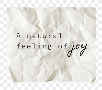 Happiness png quote, DIY crumpled | Free PNG - rawpixel