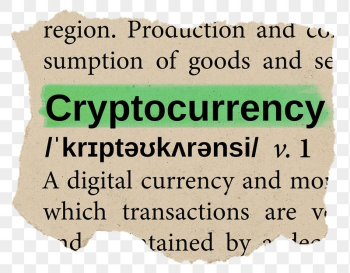 Cryptocurrency png dictionary word sticker, | Free PNG - rawpixel
