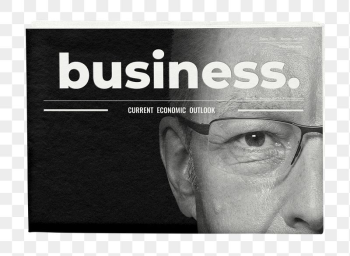 Successful entrepreneur png newspaper sticker, | Free PNG - rawpixel
