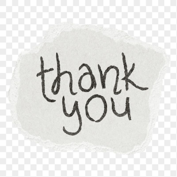 Thank you png word sticker, | Free PNG - rawpixel
