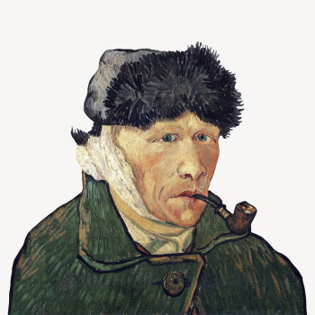 Van Gogh's Self-Portrait with Bandaged | Free PSD Illustration - rawpixel