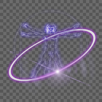 PNG digital Vitruvian Man cut | Free PNG - rawpixel