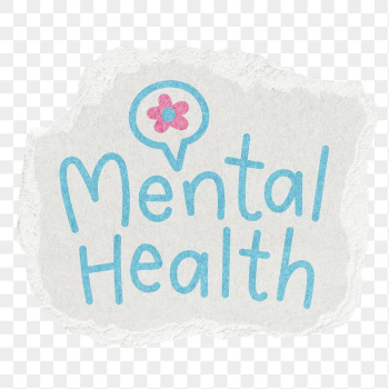 Mental health png word sticker, | Free PNG - rawpixel