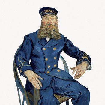 Van Gogh's Portrait of the Postman | Free PSD Illustration - rawpixel