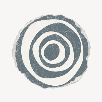 Spiral circle shape collage element, | Free PSD - rawpixel