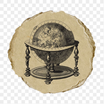 Png hand drawn globe sticker, | Free PNG - rawpixel