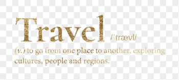 Travel png dictionary word sticker, | Free PNG - rawpixel