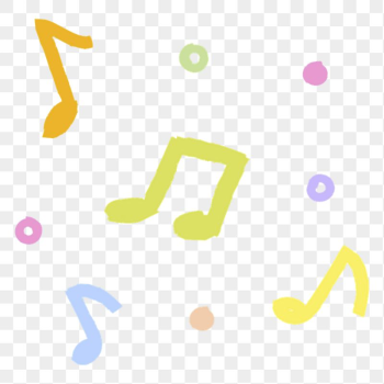 Colorful musical notes png doodle | Free Icons - rawpixel