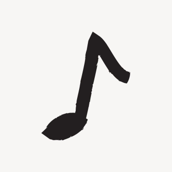 Musical note sticker, black doodle | Free Icons - rawpixel