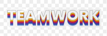 Teamwork png word sticker typography, | Free PNG - rawpixel