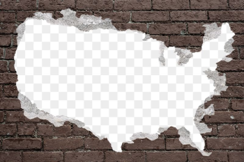 Png USA broken wall mockup, | Free PNG Mockup - rawpixel