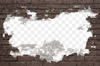 Brick wall hole png mockup, | Free PNG Mockup - rawpixel