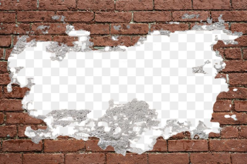 Brick wall hole png mockup, | Free PNG Mockup - rawpixel