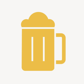 Beer glass icon, yellow flat | Free Icons - rawpixel