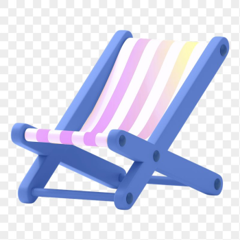 Folding chair png sticker, 3D | Free PNG - rawpixel