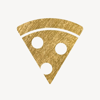 Pizza gold icon, glittery design | Free Icons - rawpixel
