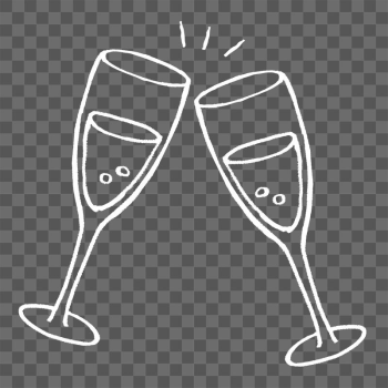 Clinking wine png glasses sticker, | Free PNG - rawpixel