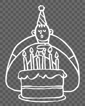 Man png blowing birthday candle | Free PNG - rawpixel