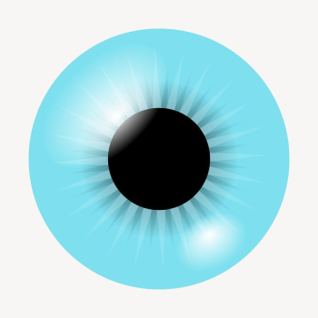 Blue eye clipart, illustration vector. | Free Vector - rawpixel